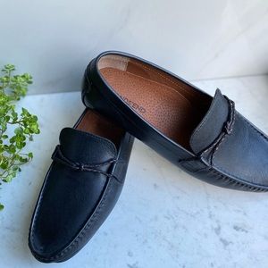Black Leather Men’s Loafers Size 9